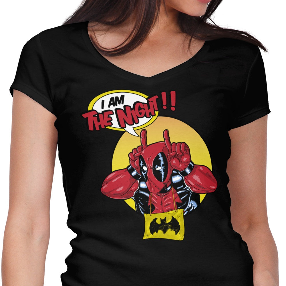 I'm the Night Women's V-Neck - Adult & Kids T-Shirts, Sweatshirts & Hoodies apparel design preview 1
