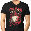 I'm Your Savior Men's V-Neck - Adult & Kids T-Shirts, Sweatshirts & Hoodies apparel design preview 1