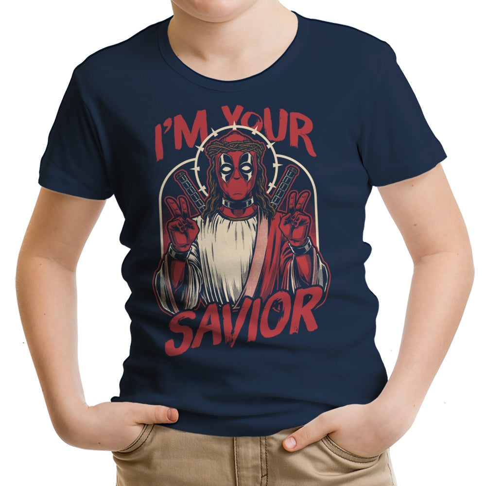 I'm Your Savior Youth Apparel - Adult & Kids T-Shirts, Sweatshirts & Hoodies apparel design preview 2