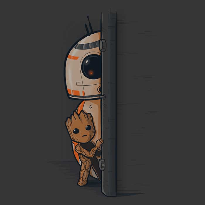 In a Galaxy Far, Away - Adult & Kids T-Shirts, Sweatshirts & Hoodies apparel design preview 2