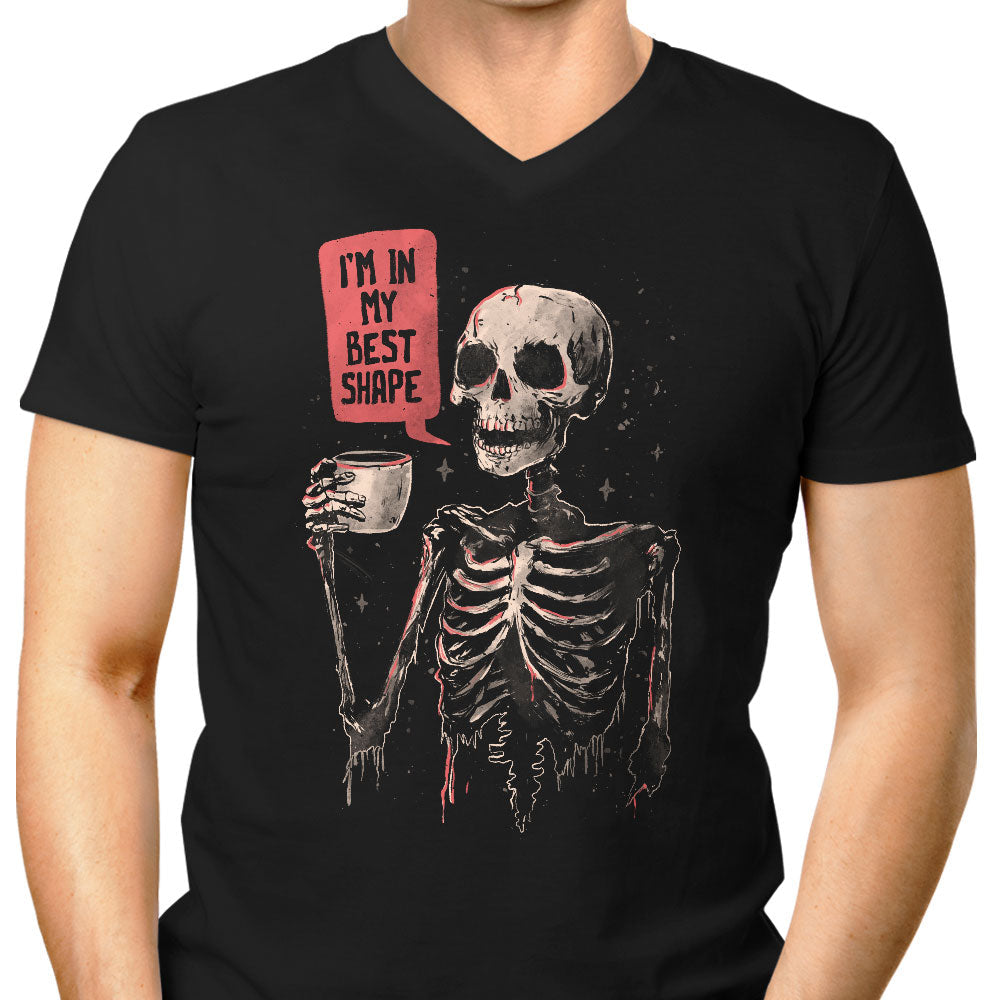 In My Best Shape Men's V-Neck - Adult & Kids T-Shirts, Sweatshirts & Hoodies apparel design preview 1