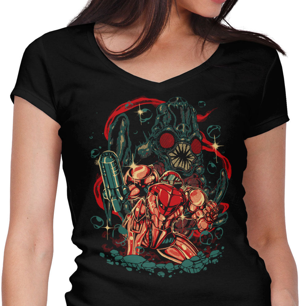 In the Depths Women's V-Neck - Adult & Kids T-Shirts, Sweatshirts & Hoodies apparel design preview 1