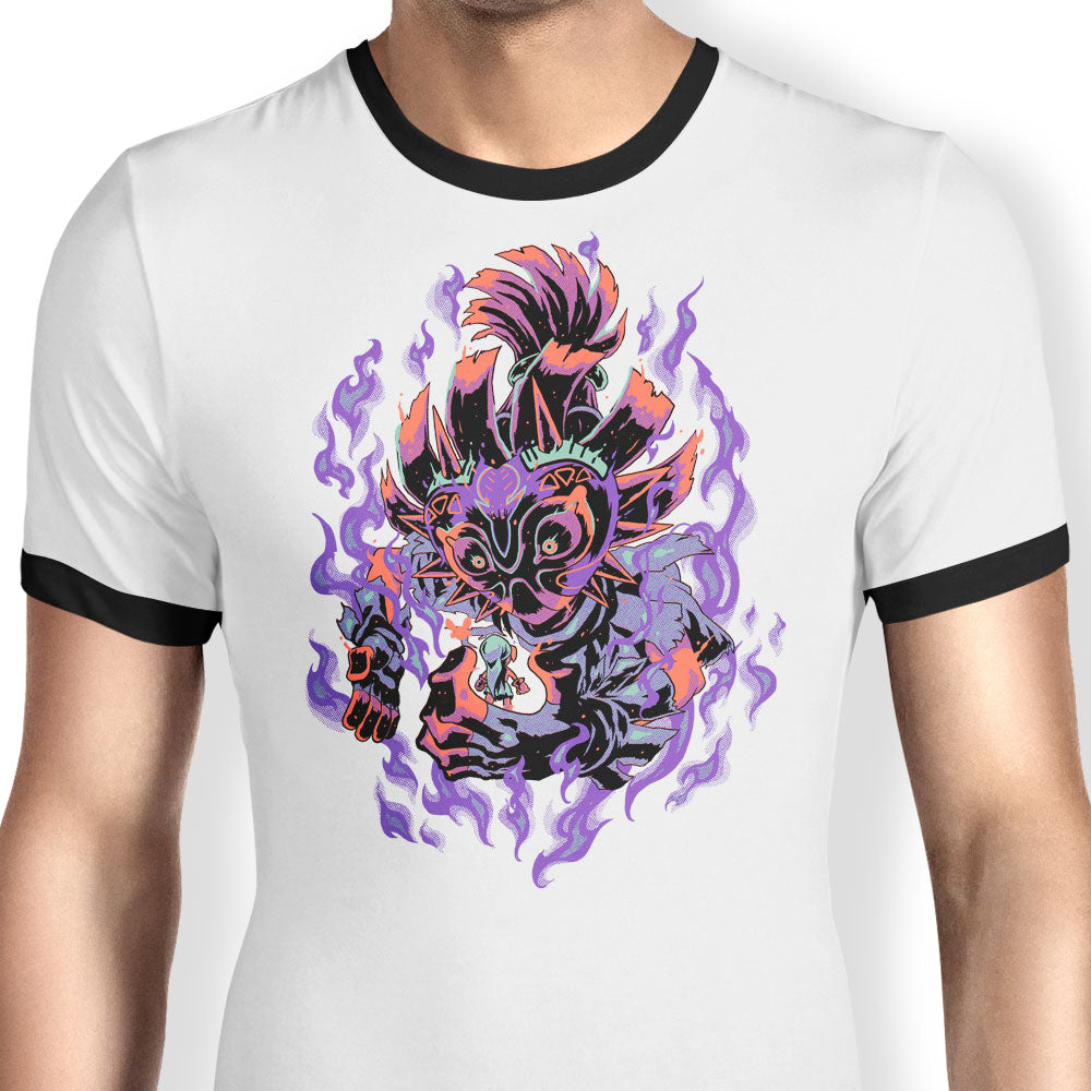 In the Hand of Madness Ringer - Adult & Kids T-Shirts, Sweatshirts & Hoodies apparel design preview 1
