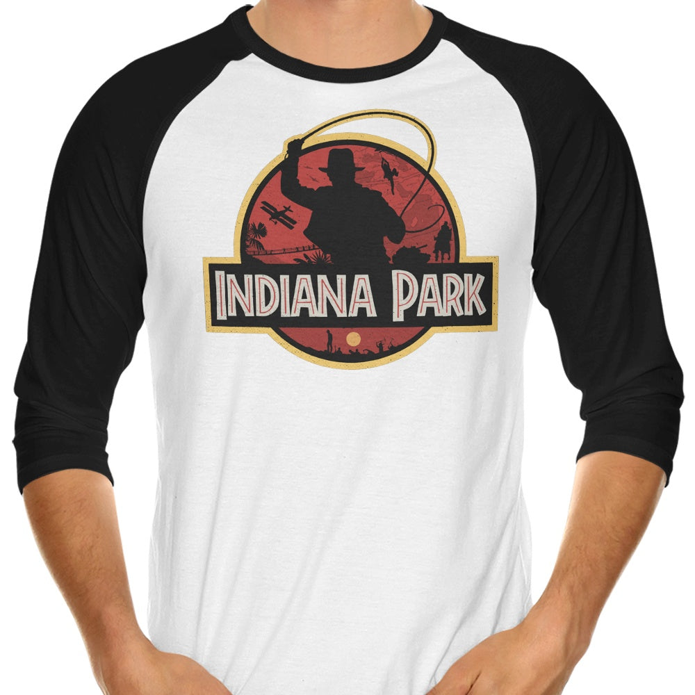 Indiana Park 3/4 Sleeve Raglan - Adult & Kids T-Shirts, Sweatshirts & Hoodies apparel design preview 1