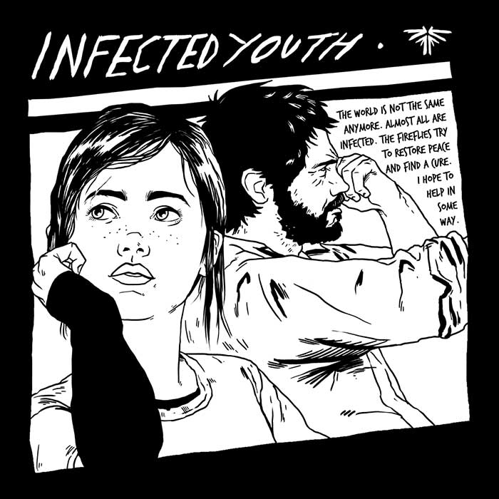 Infected Youth Women's Apparel - Adult & Kids T-Shirts, Sweatshirts & Hoodies apparel design preview 2