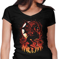 Infernal Flight Women's V-Neck - Adult & Kids T-Shirts, Sweatshirts & Hoodies apparel design preview 1