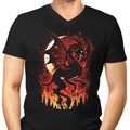 Infernal Flight Men's V-Neck - Adult & Kids T-Shirts, Sweatshirts & Hoodies apparel design preview 1