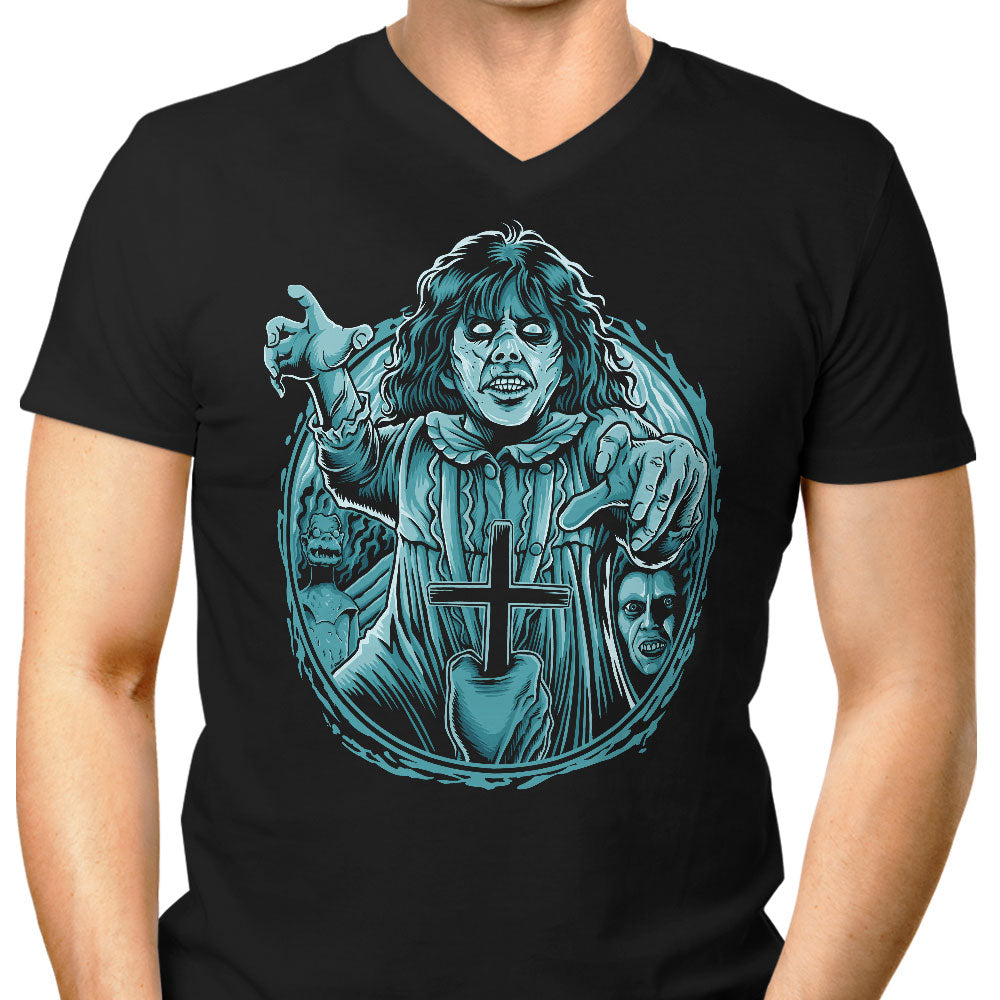 Infernal Grace Men's V-Neck - Adult & Kids T-Shirts, Sweatshirts & Hoodies apparel design preview 1