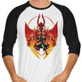 Infernal Heir 3/4 Sleeve Raglan - Adult & Kids T-Shirts, Sweatshirts & Hoodies apparel design preview 1