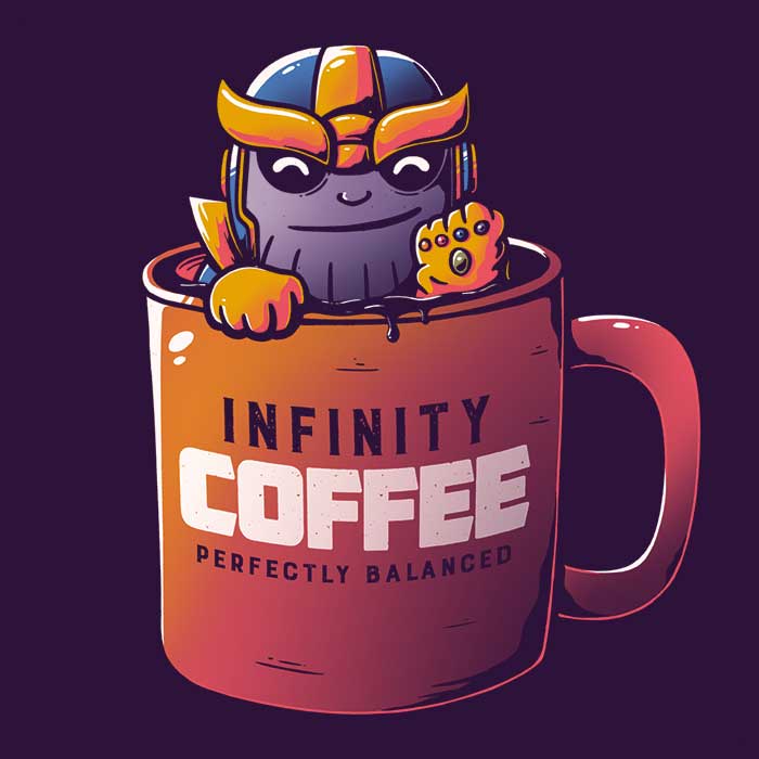 Infinity Coffee - Adult & Kids T-Shirts, Sweatshirts & Hoodies apparel design preview 2