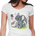 Inked Dragon Women's V-Neck - Adult & Kids T-Shirts, Sweatshirts & Hoodies apparel design preview 1