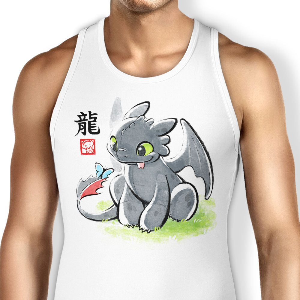 Inked Dragon Tank Top - Adult & Kids T-Shirts, Sweatshirts & Hoodies apparel design preview 1