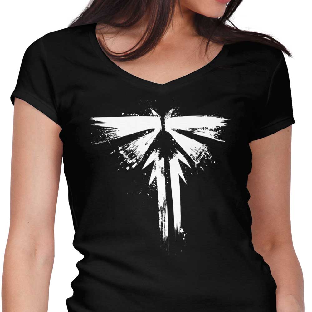 Inked Firefly Women's V-Neck - Adult & Kids T-Shirts, Sweatshirts & Hoodies apparel design preview 1