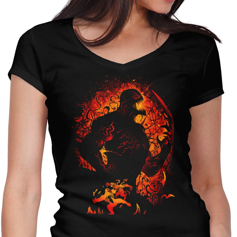Insanity and Vengeance Women's V-Neck - Adult & Kids T-Shirts, Sweatshirts & Hoodies apparel design preview 1