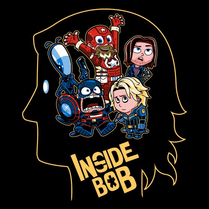 Inside Bob Men's V-Neck - Adult & Kids T-Shirts, Sweatshirts & Hoodies apparel design preview 2
