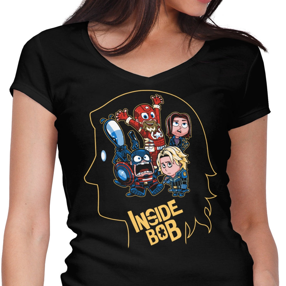 Inside Bob Women's V-Neck - Adult & Kids T-Shirts, Sweatshirts & Hoodies apparel design preview 1
