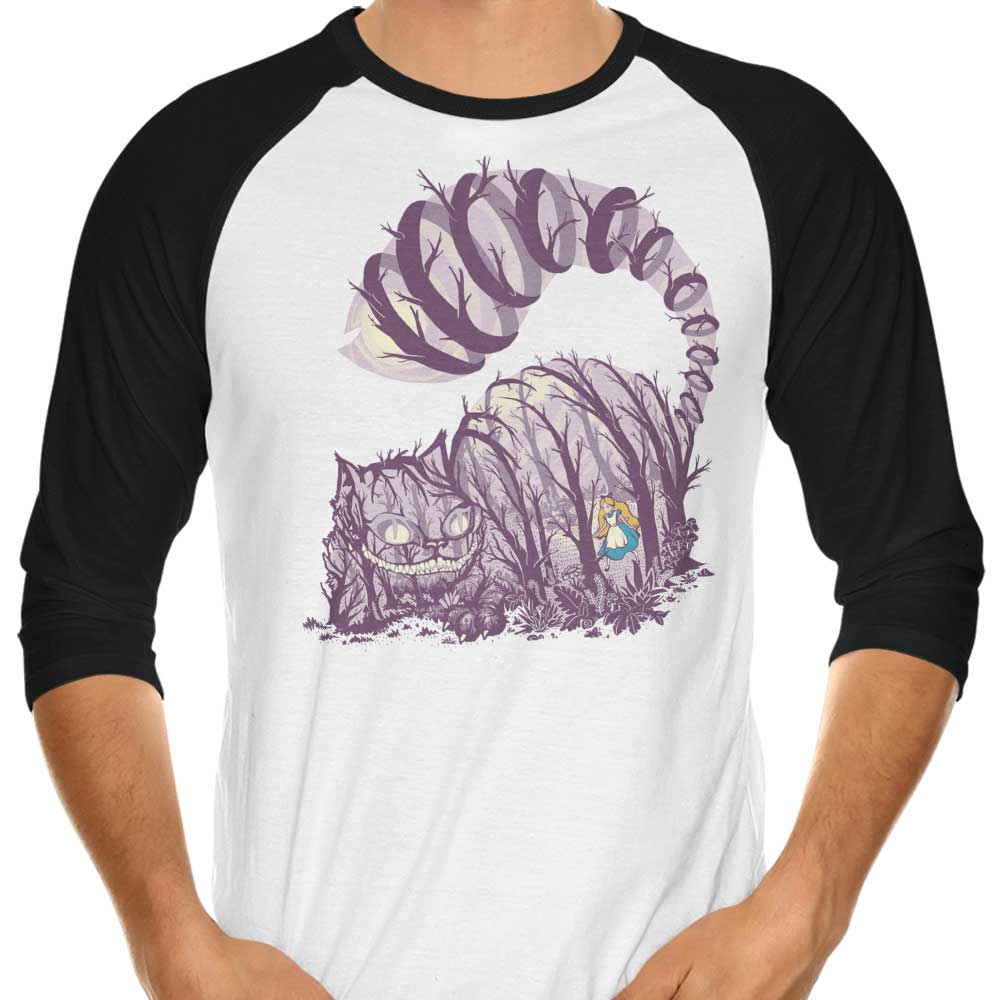 Inside Wonderland 3/4 Sleeve Raglan - Adult & Kids T-Shirts, Sweatshirts & Hoodies apparel design preview 1
