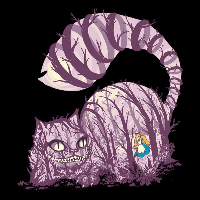 Inside Wonderland Tank Top - Adult & Kids T-Shirts, Sweatshirts & Hoodies apparel design preview 2