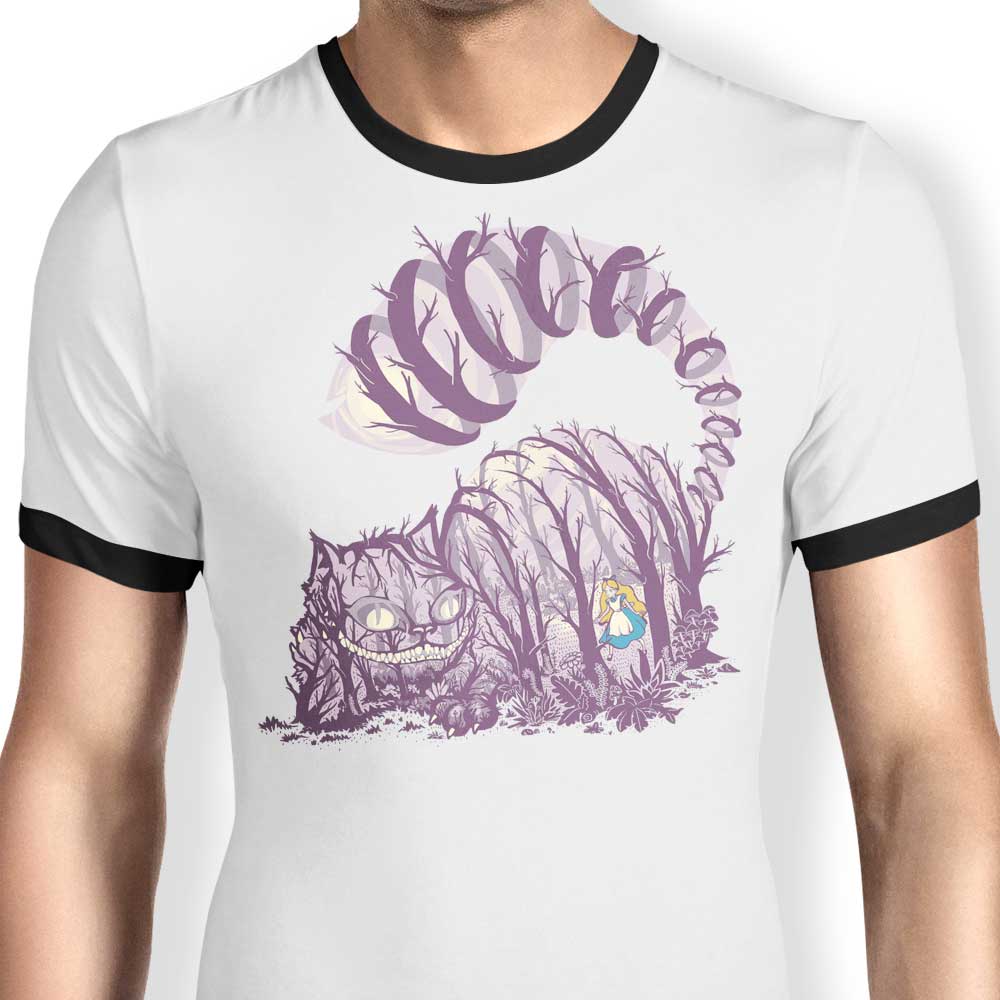 Inside Wonderland Ringer - Adult & Kids T-Shirts, Sweatshirts & Hoodies apparel design preview 1