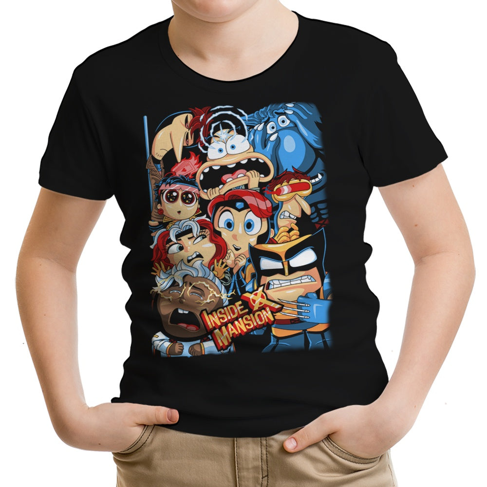 Inside X Mansion Youth Apparel - Adult & Kids T-Shirts, Sweatshirts & Hoodies apparel design preview 1