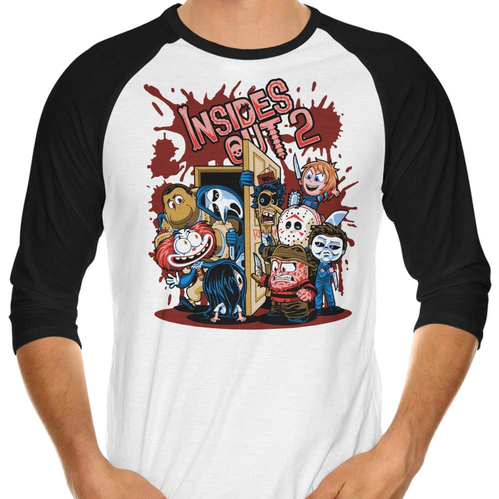 Insides Out 2 3/4 Sleeve Raglan - Adult & Kids T-Shirts, Sweatshirts & Hoodies apparel design preview 1