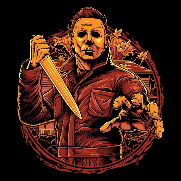 Into Haddonfield Men's Apparel - Adult & Kids T-Shirts, Sweatshirts & Hoodies apparel design preview 2