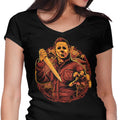Into Haddonfield Women's V-Neck - Adult & Kids T-Shirts, Sweatshirts & Hoodies apparel design preview 1