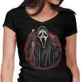 Into Woodsboro Women's V-Neck - Adult & Kids T-Shirts, Sweatshirts & Hoodies apparel design preview 1