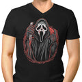 Into Woodsboro Men's V-Neck - Adult & Kids T-Shirts, Sweatshirts & Hoodies apparel design preview 1