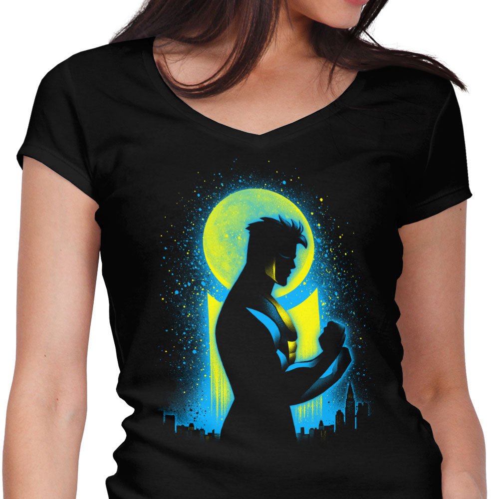 Invincible Boy Women's V-Neck - Adult & Kids T-Shirts, Sweatshirts & Hoodies apparel design preview 1