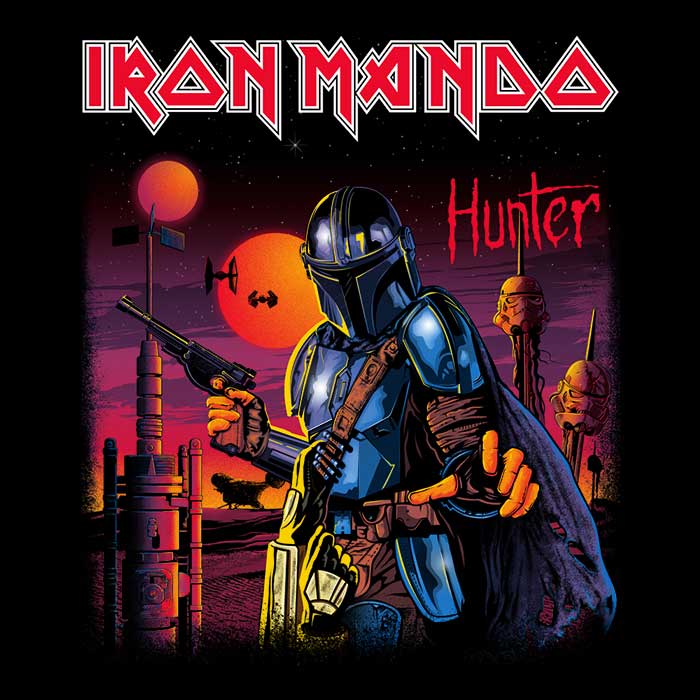 Iron Mando Coasters - Adult & Kids T-Shirts, Sweatshirts & Hoodies apparel design preview 1