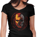 Iron Zombie Women's V-Neck - Adult & Kids T-Shirts, Sweatshirts & Hoodies apparel design preview 1