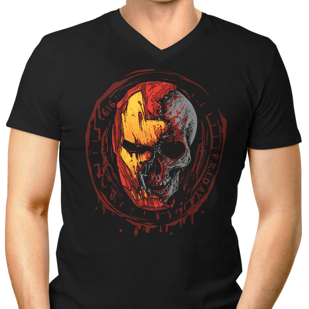Iron Zombie Men's V-Neck - Adult & Kids T-Shirts, Sweatshirts & Hoodies apparel design preview 1