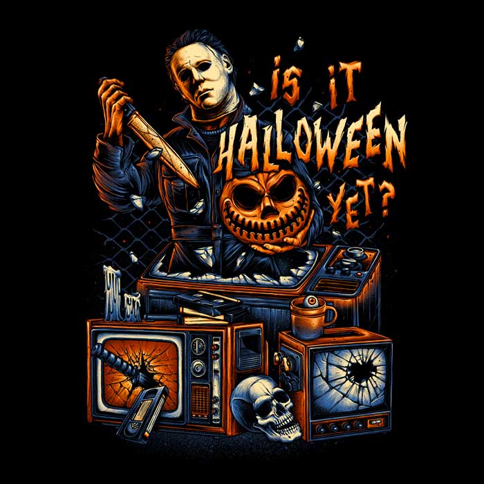 Is It Halloween Yet? Women's Apparel - Adult & Kids T-Shirts, Sweatshirts & Hoodies apparel design preview 2