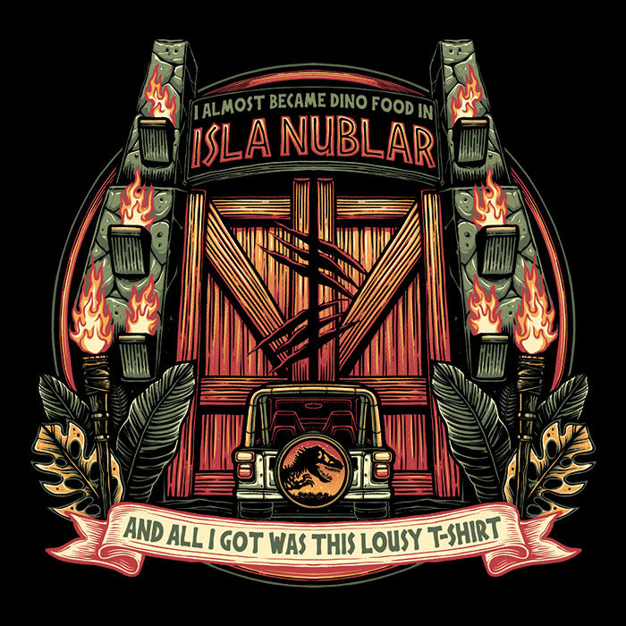 Isla Nublar Souvenir - Adult & Kids T-Shirts, Sweatshirts & Hoodies apparel design preview 2