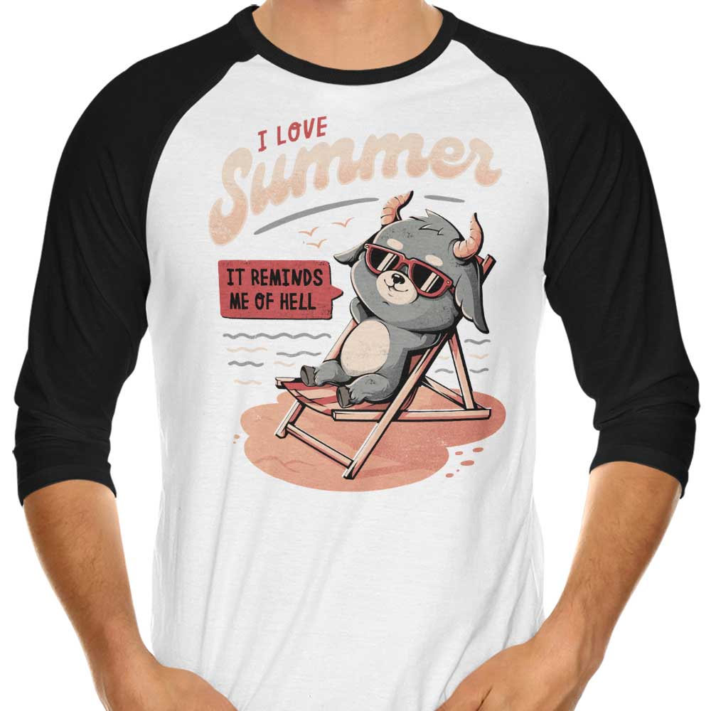 It Reminds Me Of Hell 3/4 Sleeve Raglan - Adult & Kids T-Shirts, Sweatshirts & Hoodies apparel design preview 1