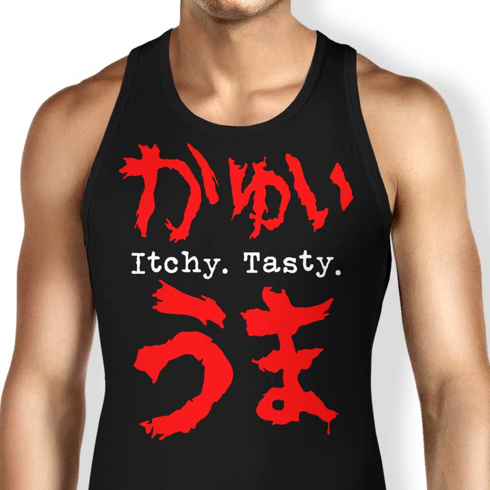 Itchy. Tasty. Tank Top - Adult & Kids T-Shirts, Sweatshirts & Hoodies apparel design preview 1
