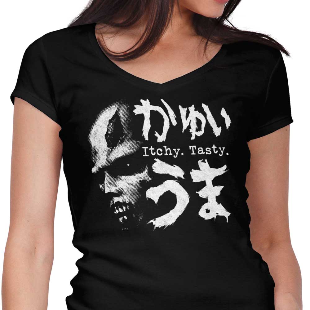 Itchy, Tasty Z Women's V-Neck - Adult & Kids T-Shirts, Sweatshirts & Hoodies apparel design preview 1
