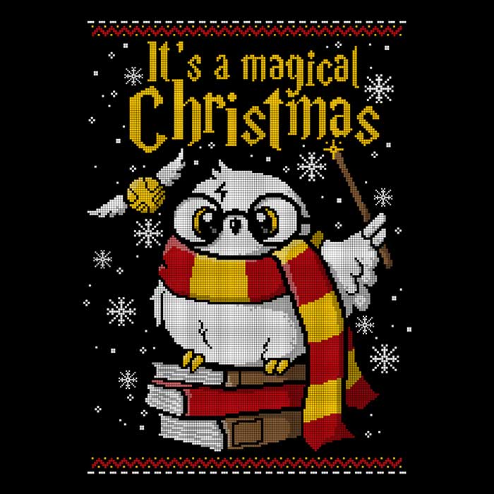 It's a Magical Christmas Women's Apparel - Adult & Kids T-Shirts, Sweatshirts & Hoodies apparel design preview 2