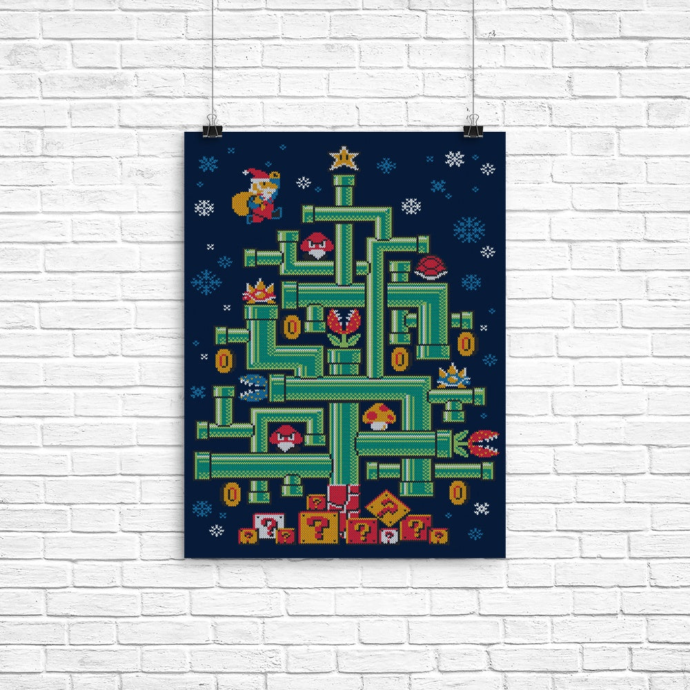 It's a Tree Mario Poster - Adult & Kids T-Shirts, Sweatshirts & Hoodies apparel design preview 1
