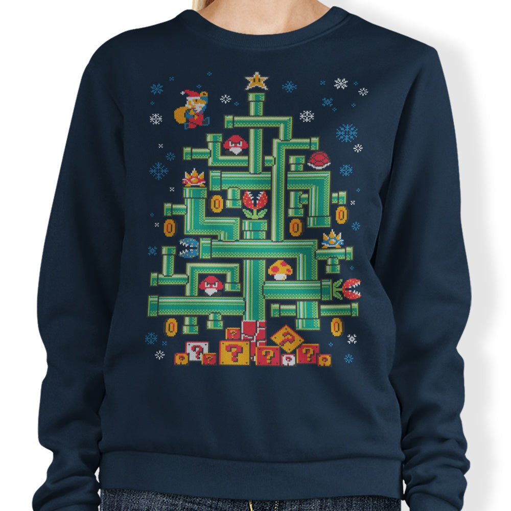 It's a Tree Mario - Adult & Kids T-Shirts, Sweatshirts & Hoodies apparel design preview 1