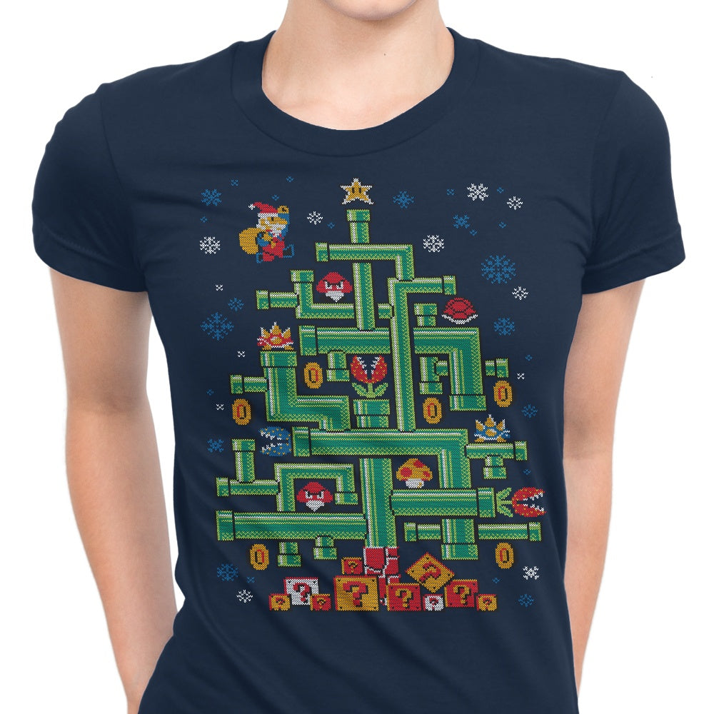 It's a Tree Mario Women's Apparel - Adult & Kids T-Shirts, Sweatshirts & Hoodies apparel design preview 1