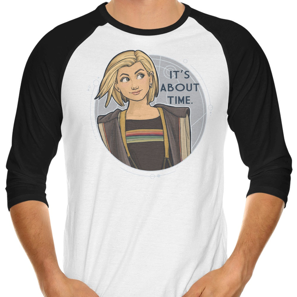 It's About Time 3/4 Sleeve Raglan - Adult & Kids T-Shirts, Sweatshirts & Hoodies apparel design preview 1
