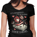 It's Dangerous Take These Women's V-Neck - Adult & Kids T-Shirts, Sweatshirts & Hoodies apparel design preview 1