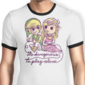 It's Dangerous to Play Alone Ringer - Adult & Kids T-Shirts, Sweatshirts & Hoodies apparel design preview 1