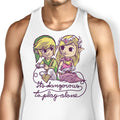 It's Dangerous to Play Alone Tank Top - Adult & Kids T-Shirts, Sweatshirts & Hoodies apparel design preview 1