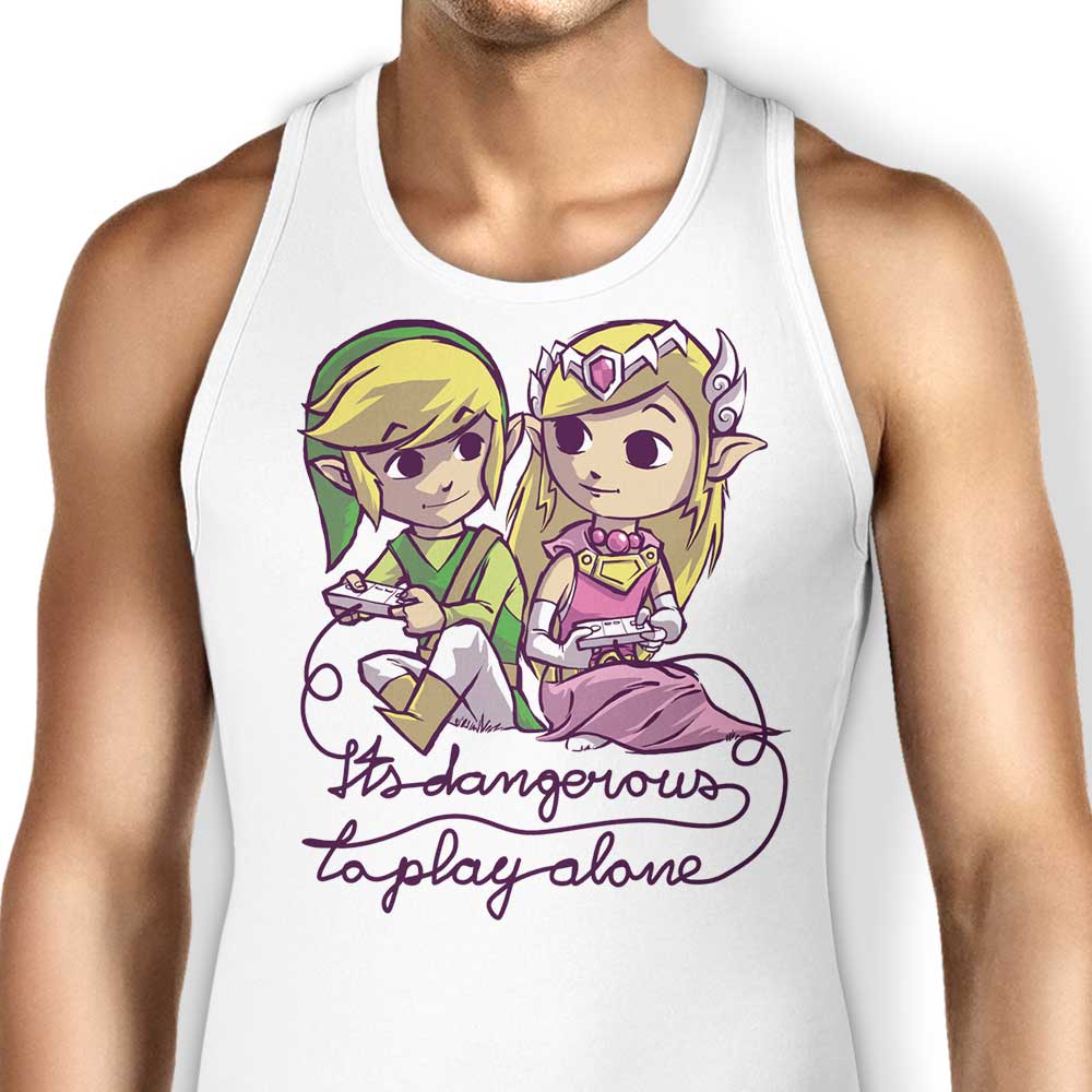 It's Dangerous to Play Alone Tank Top - Adult & Kids T-Shirts, Sweatshirts & Hoodies apparel design preview 1