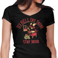 It's Hell Out There Women's V-Neck - Adult & Kids T-Shirts, Sweatshirts & Hoodies apparel design preview 1