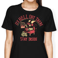 It's Hell Out There Women's Apparel - Adult & Kids T-Shirts, Sweatshirts & Hoodies apparel design preview 1