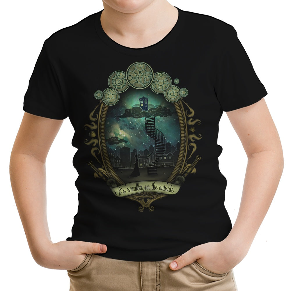It's Smaller on the Outside Youth Apparel - Adult & Kids T-Shirts, Sweatshirts & Hoodies apparel design preview 1